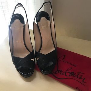 Christian Louboutin peep toes pumps
